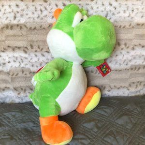 Super Mario Bros Green Yoshi Big Plush Toy 17"